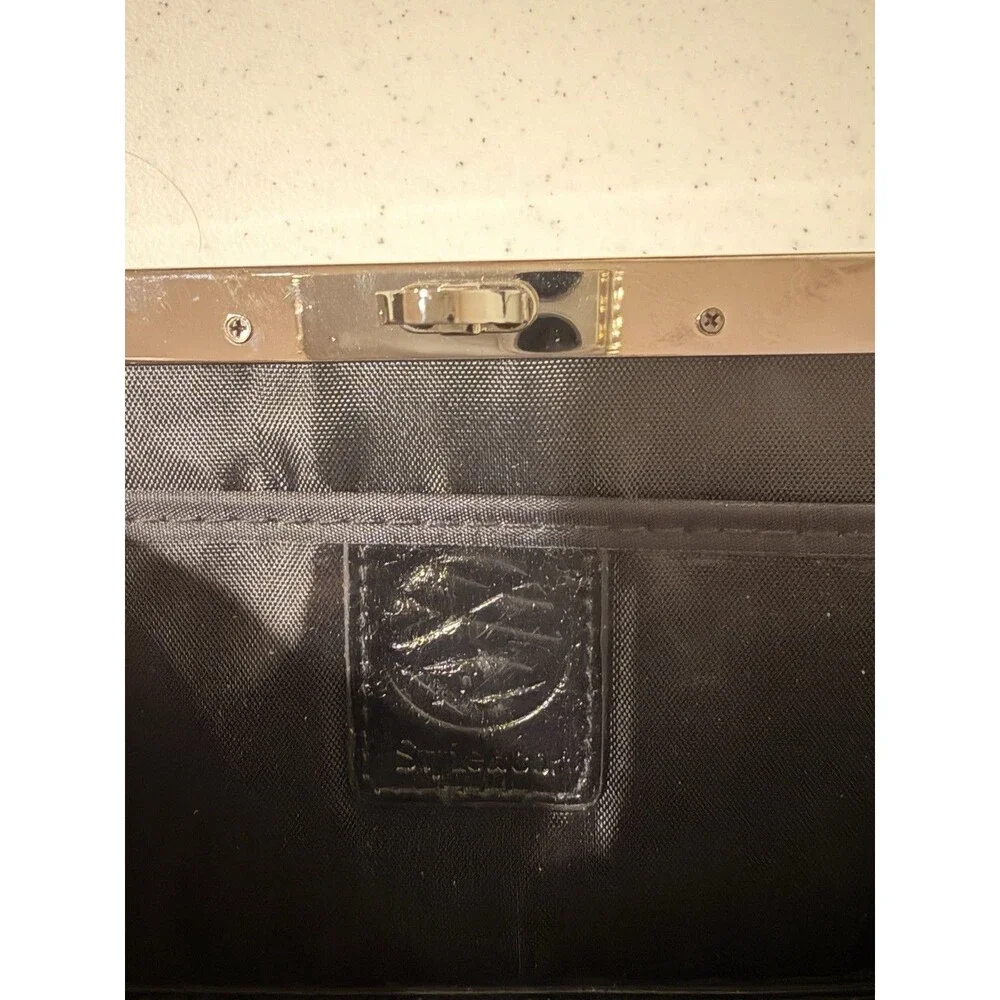 Style&co. Women’s Black/Gray Animal Print Wallet Folding Card Slots